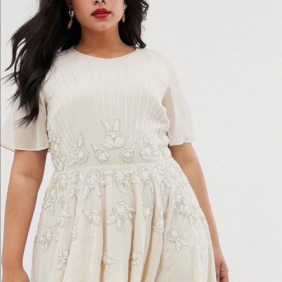 ASOS Curve Embellished Smock Dress - Picture 2 of 3